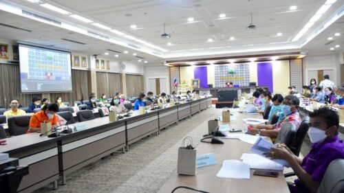พมจ.พัทลุง ร่วมประชุมชี้แจงแนวทางการนำเสนอโครงการพัฒนาและเสริมสร้างความเข้มแข็งของเศรษฐกิจฐานราก ประจำปี 2565