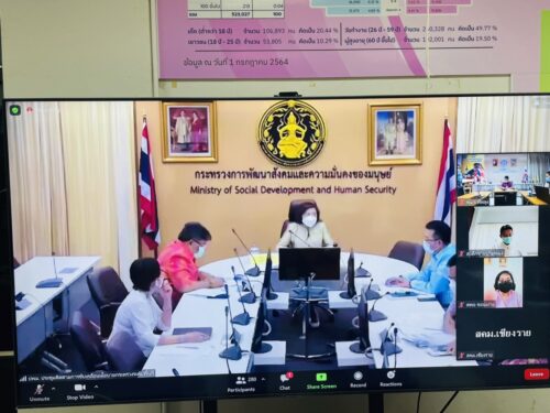 พมจ.พัทลุง ร่วมประชุมติดตามการขับเคลื่อนนโยบายกระทรวงการพัฒนาสังคมและความมั่นคงของมนุษย์ระดับพื้นที่