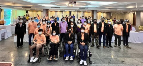 พมจ.พัทลุง เป็นประธานในพิธีเปิดโครงการดูแลและป้องกันตนเองให้ห่างไกลจากโรคระบบในฤดูร้อน ในคนพิการและผู้ที่เกี่ยวข้องกับคนพิการ